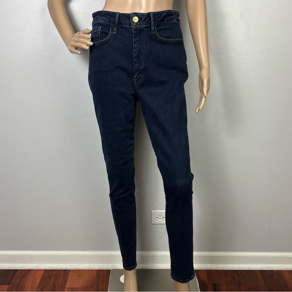 NEW FRAME DARK WASH SKINNY JEANS - Picture 2 of 11